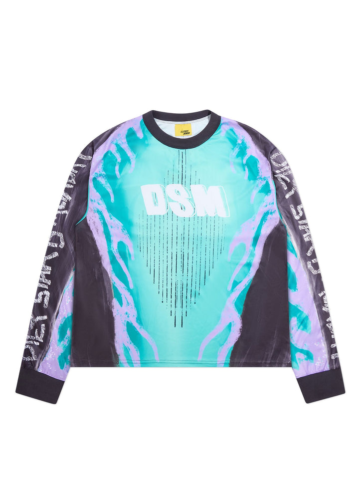 Diet Starts Monday MX Flame Jersey - Teal/Purple