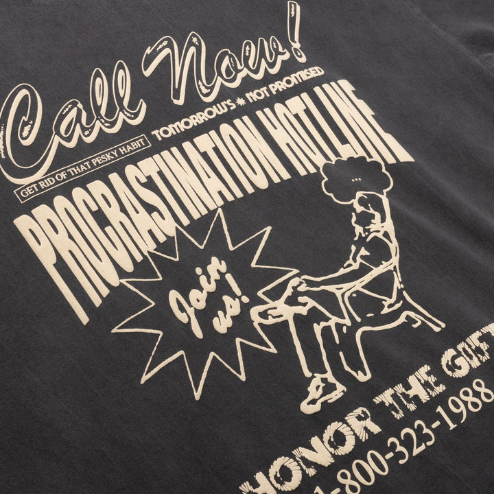 Honor The Gift - Procastination Hotline S/S Tee Black