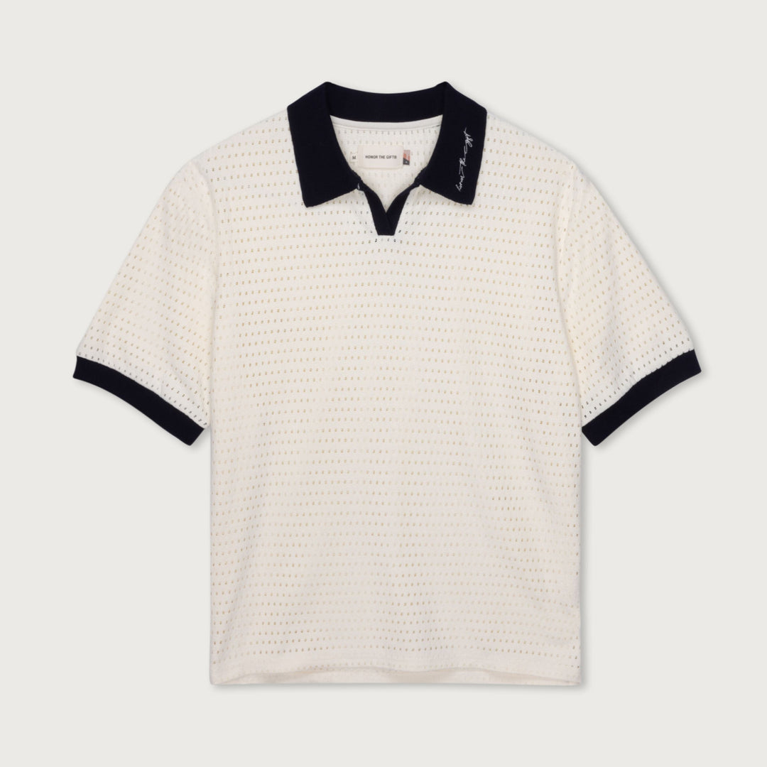 Honor The Gift - Pique Colorblock Polo Bone