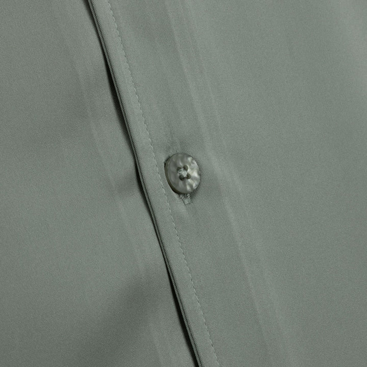 Honor The Gift - Satin Chest Logo Camp Collar Sage