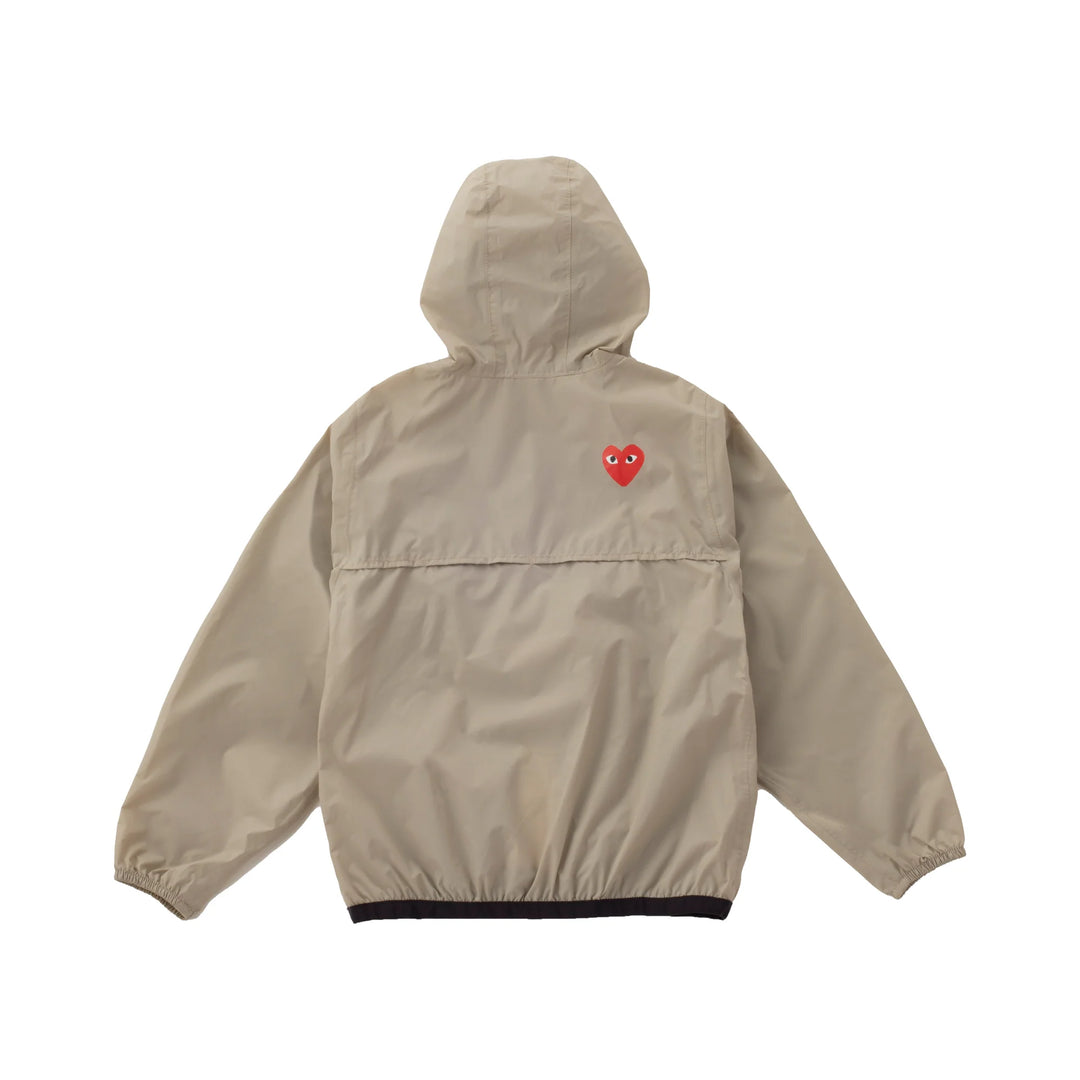 COMME DES GARCONS PLAY For Children Kids K-Way Half Zip Jacket - Beige