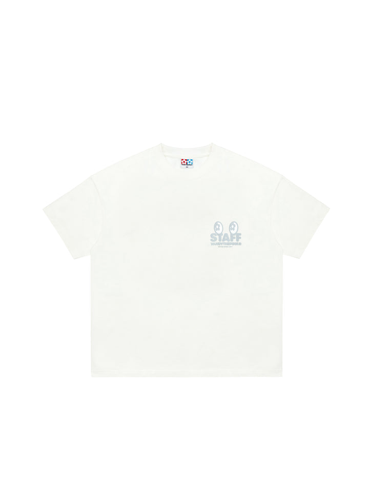 Vandy The Pink Staff Eye logo Tee Off-white Cream