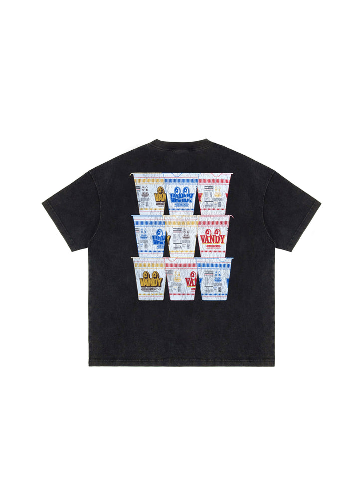 Vandy The Pink Cup Noodle Eye logo Tee Black