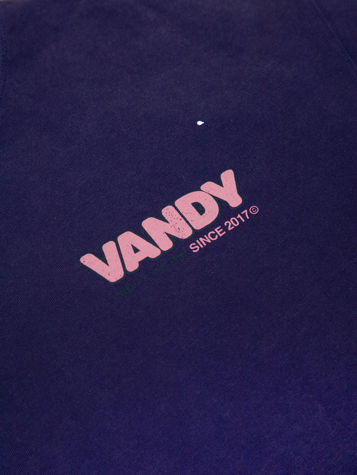 Vandy The Pink Paint Flower Bouquet Tee PURPLE