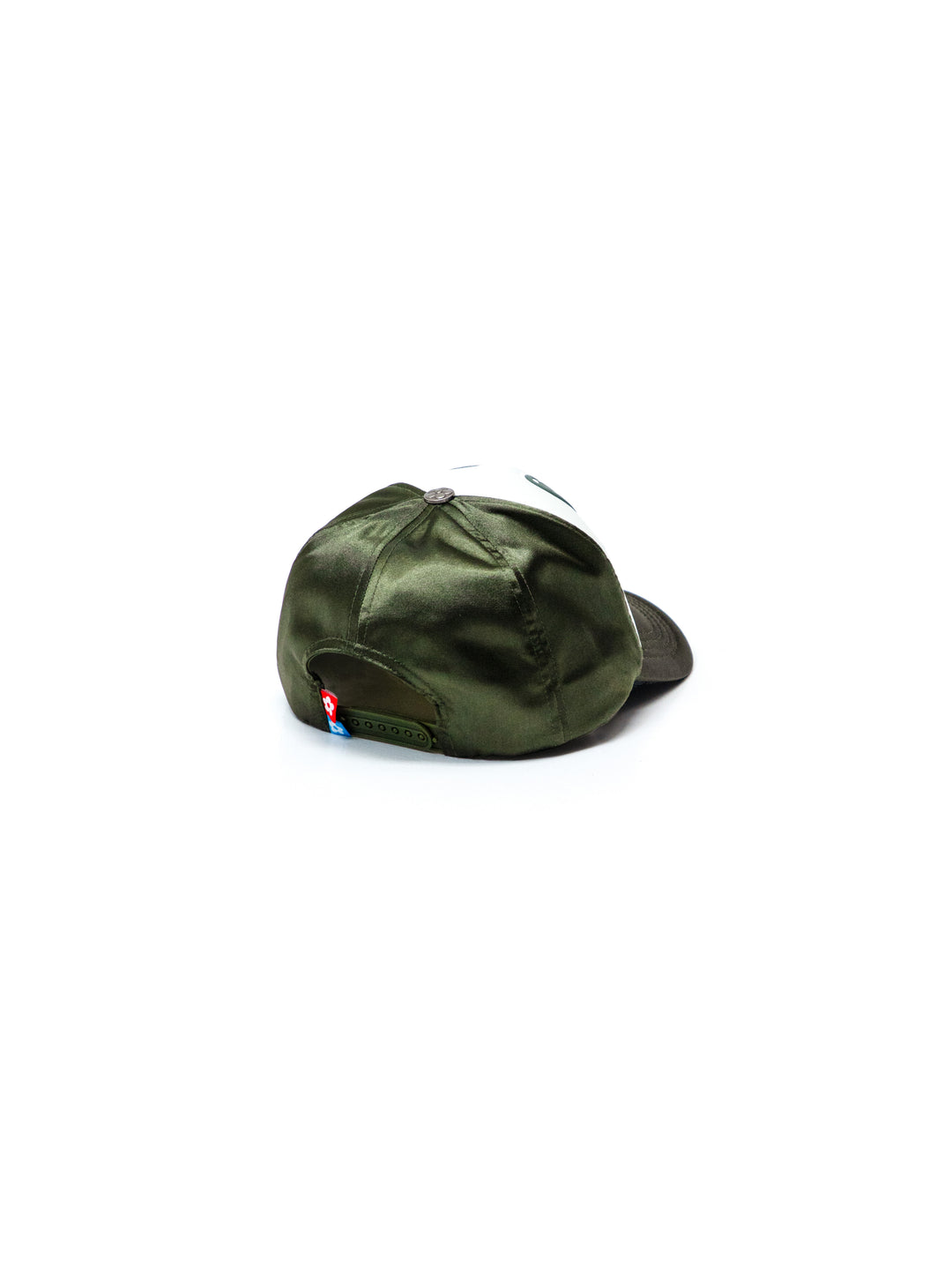 Vandy The Pink Eye Satin Eye Logo Trucker Hat Dark Green