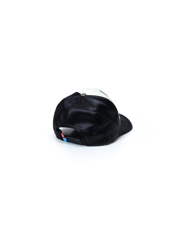 Vandy The Pink Eye Satin Eye Logo Trucker Hat Black