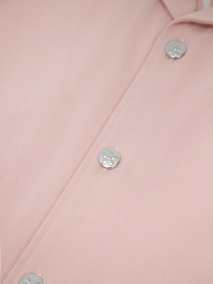 Vandy The Pink Rabbit Work Button Shirt Pink