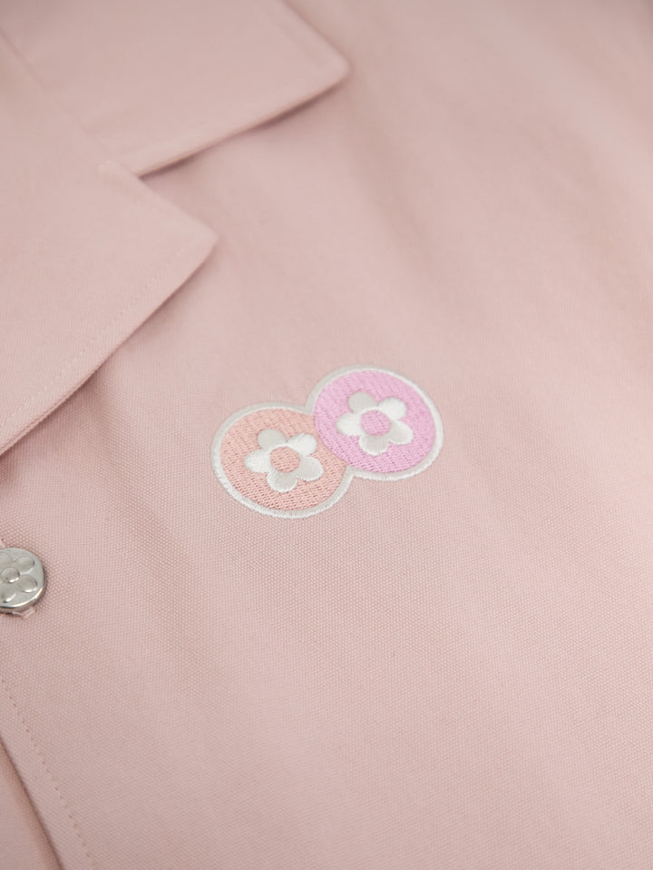 Vandy The Pink Rabbit Work Button Shirt Pink