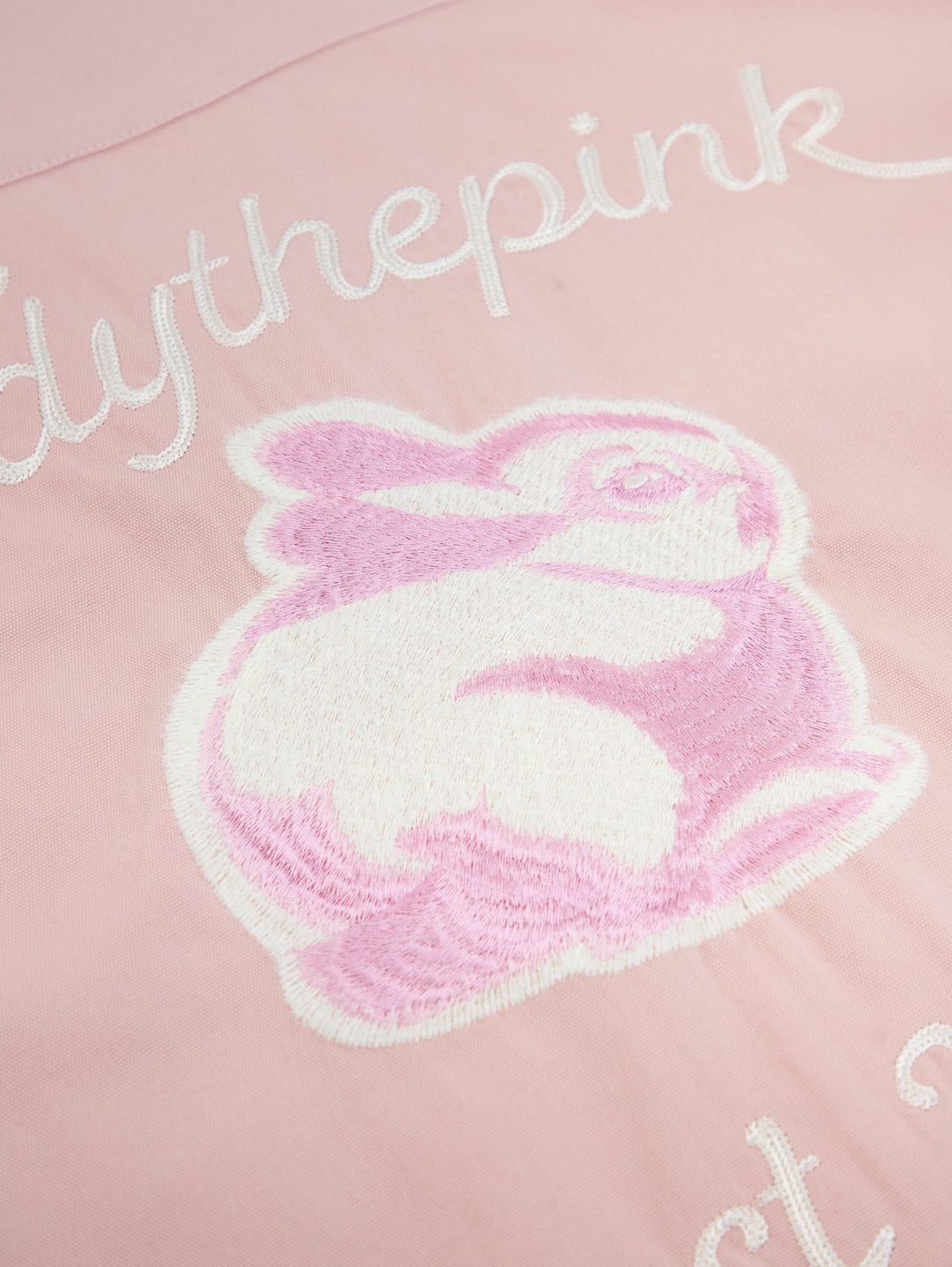 Vandy The Pink Rabbit Work Button Shirt Pink