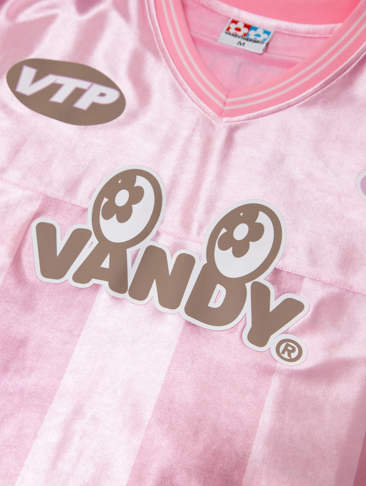 Vandy The Pink Eye logo Stripe Jersey Pink