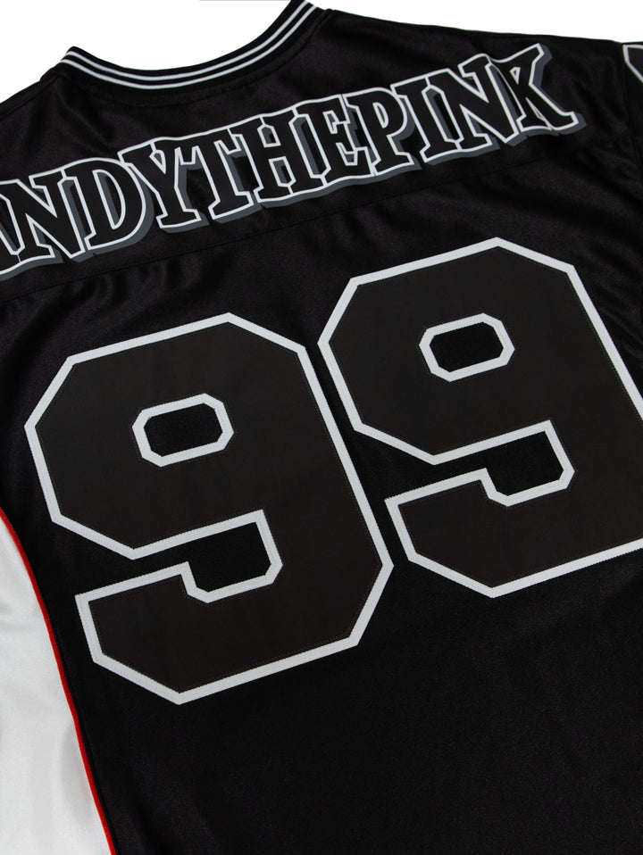 Vandy The Pink Eye Logo Football Jersey Black