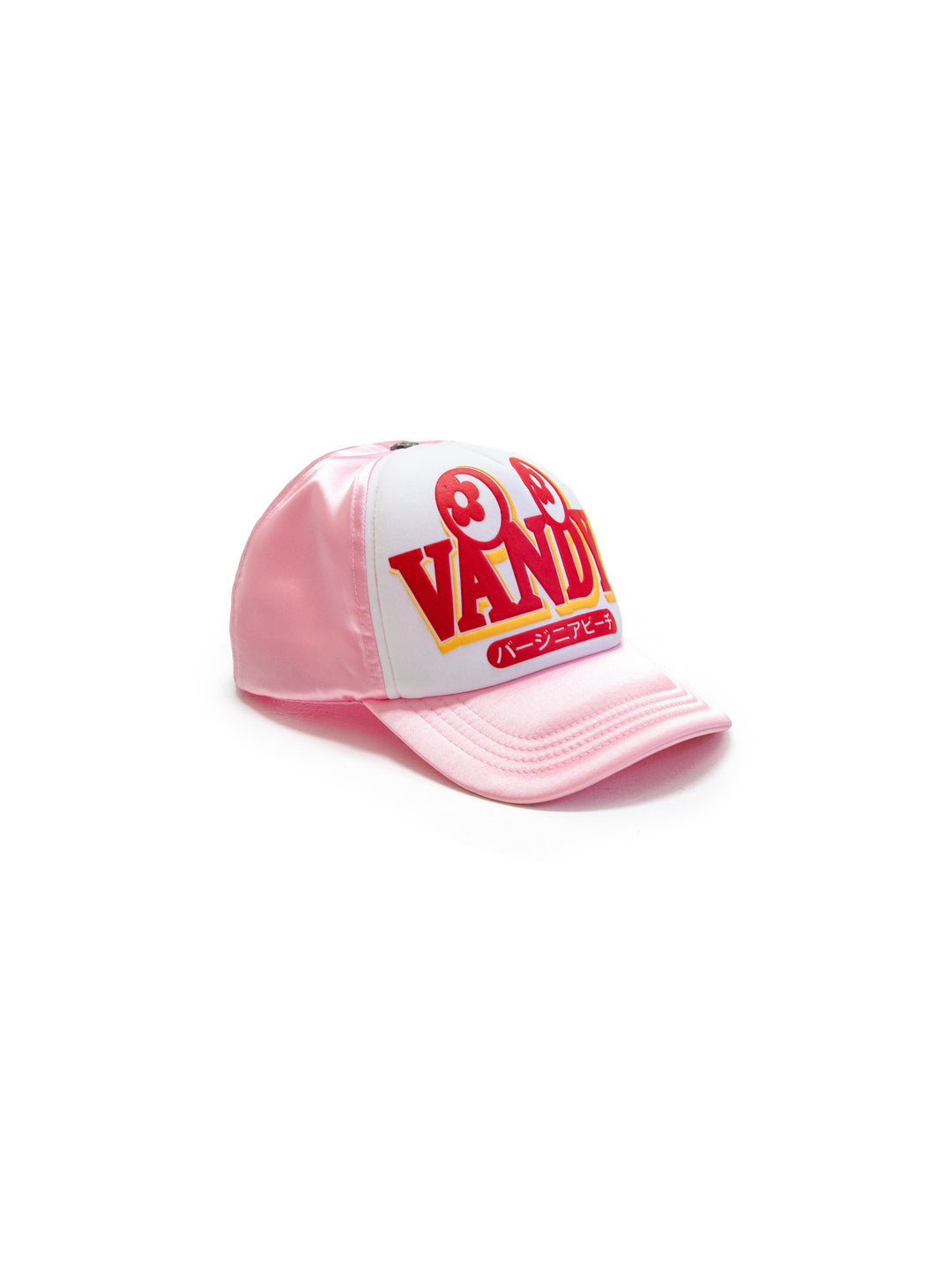 Vandy The Pink Eye Logo Trucker Hat Pink