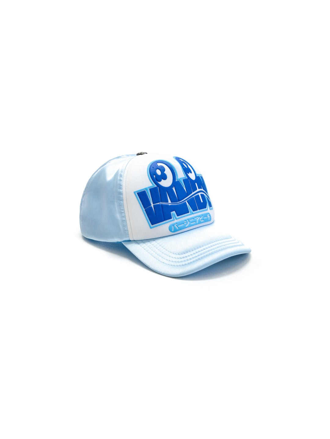 Vandy The Pink Eye Logo Trucker Hat Blue