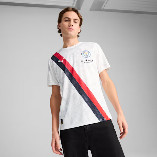 PUMA x KIDSUPER Manchester City Replica Men's Soccer Jersey - PUMA White-PUMA Black