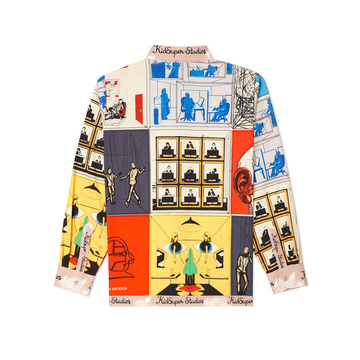 KidSuper Studios Printed Satin Shirt - Multi
