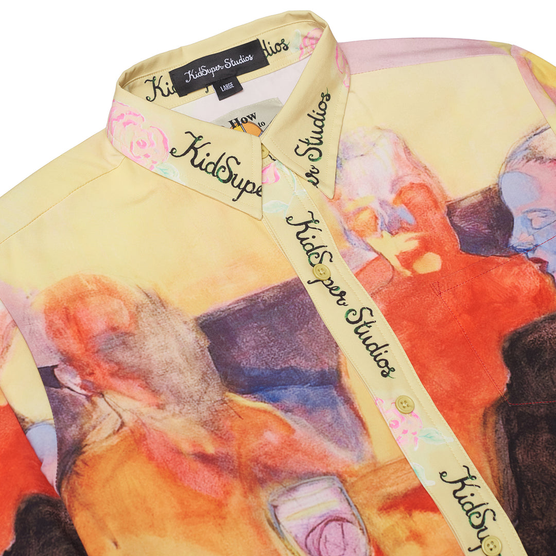KidSuper Studios Printed Satin Shirt - Multi