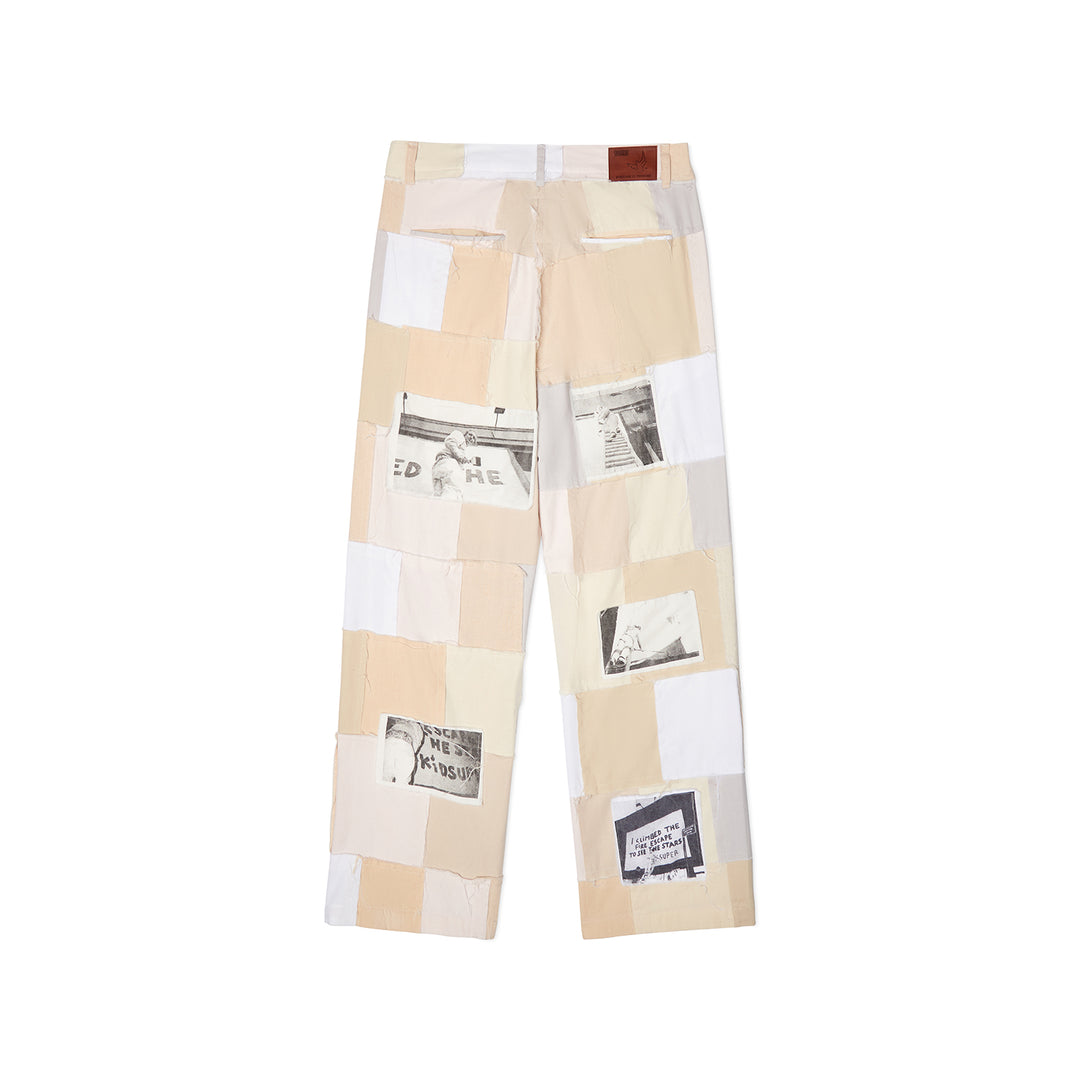 KidSuper Studios Patchwork Pant - Natural