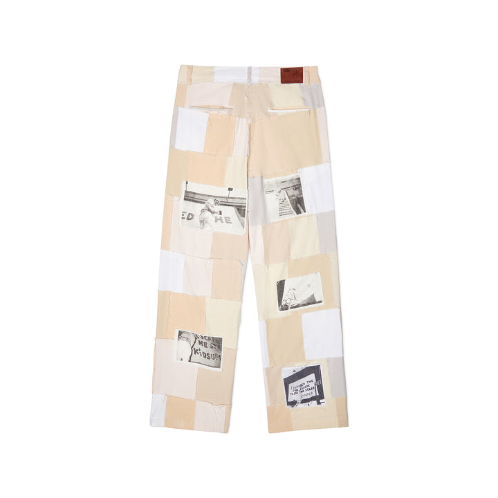 KidSuper Studios Patchwork Pant - Natural
