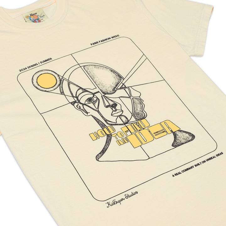 KidSuper Studios How to find an idea poster Tee - Cream