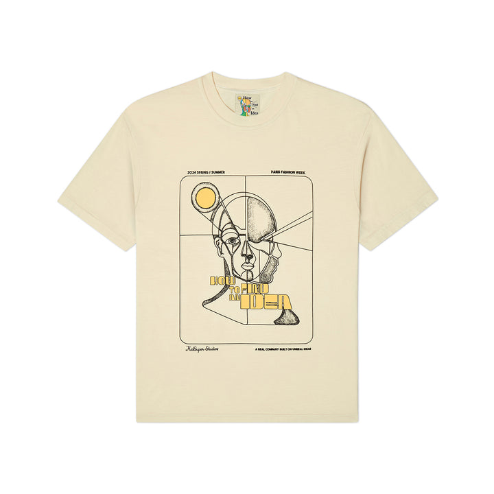 KidSuper Studios How to find an idea poster Tee - Cream