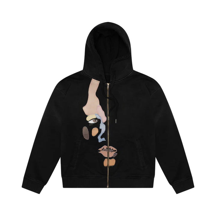 KidSuper Studios Side Eye Face Hoodie - Black