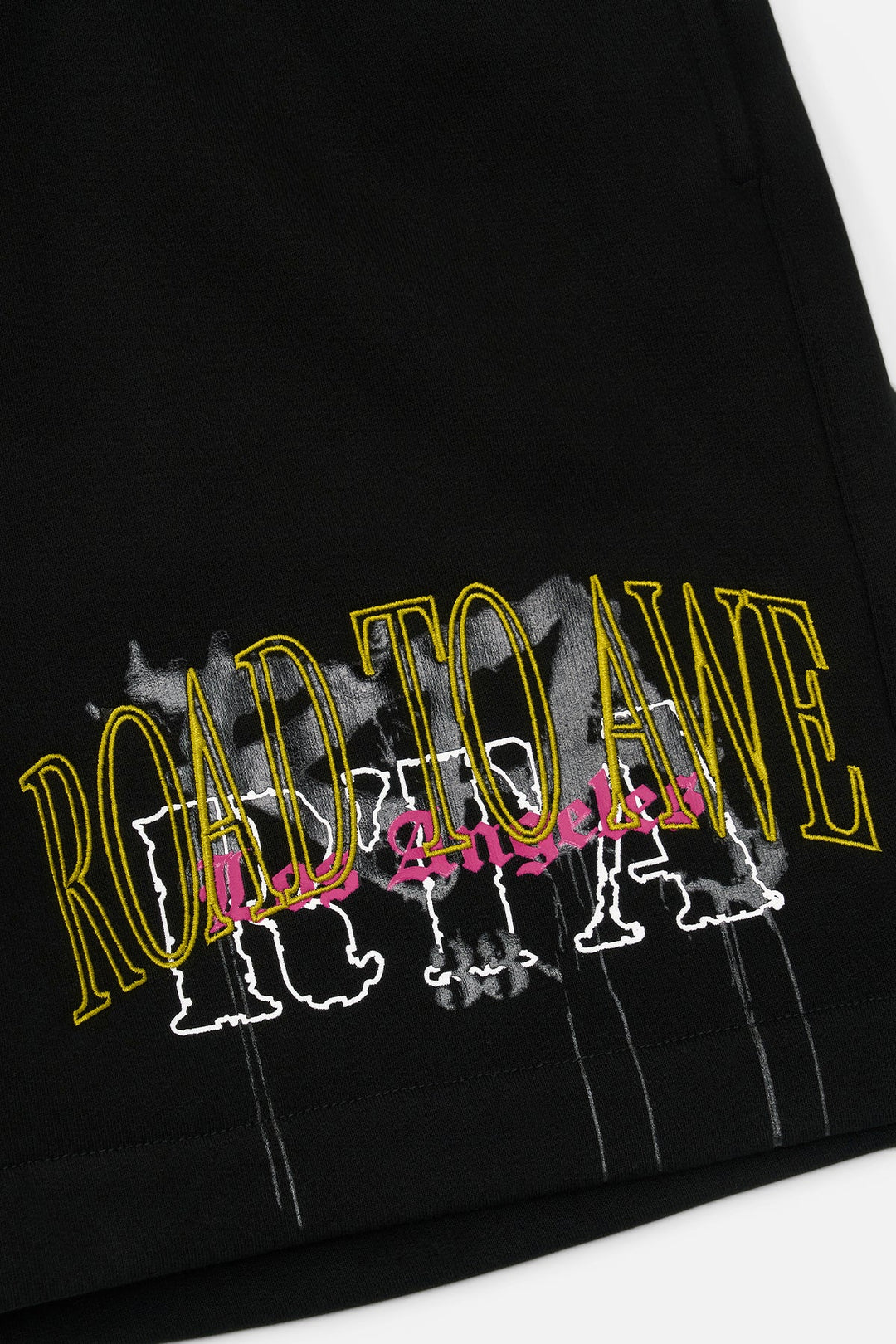 RTA Clyde Elasticated Short - Black Mixed Logo