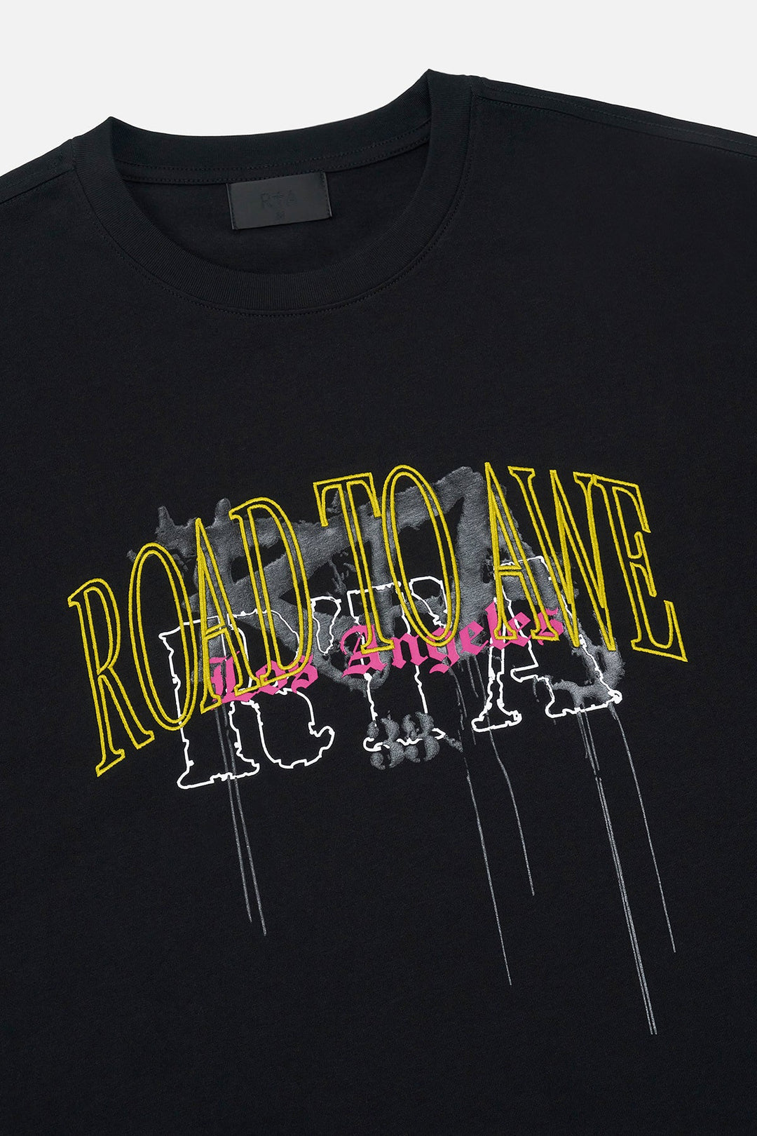 RTA Colin Oversized Short Sleeve Tee - Black Mixed Logo