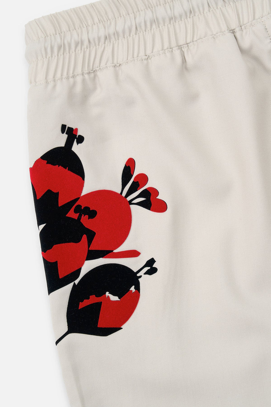 RTA Clyde Elasticated Short - Beige Poppy