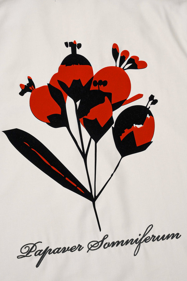RTA Nathan Oversized Shirt - Beige Poppy