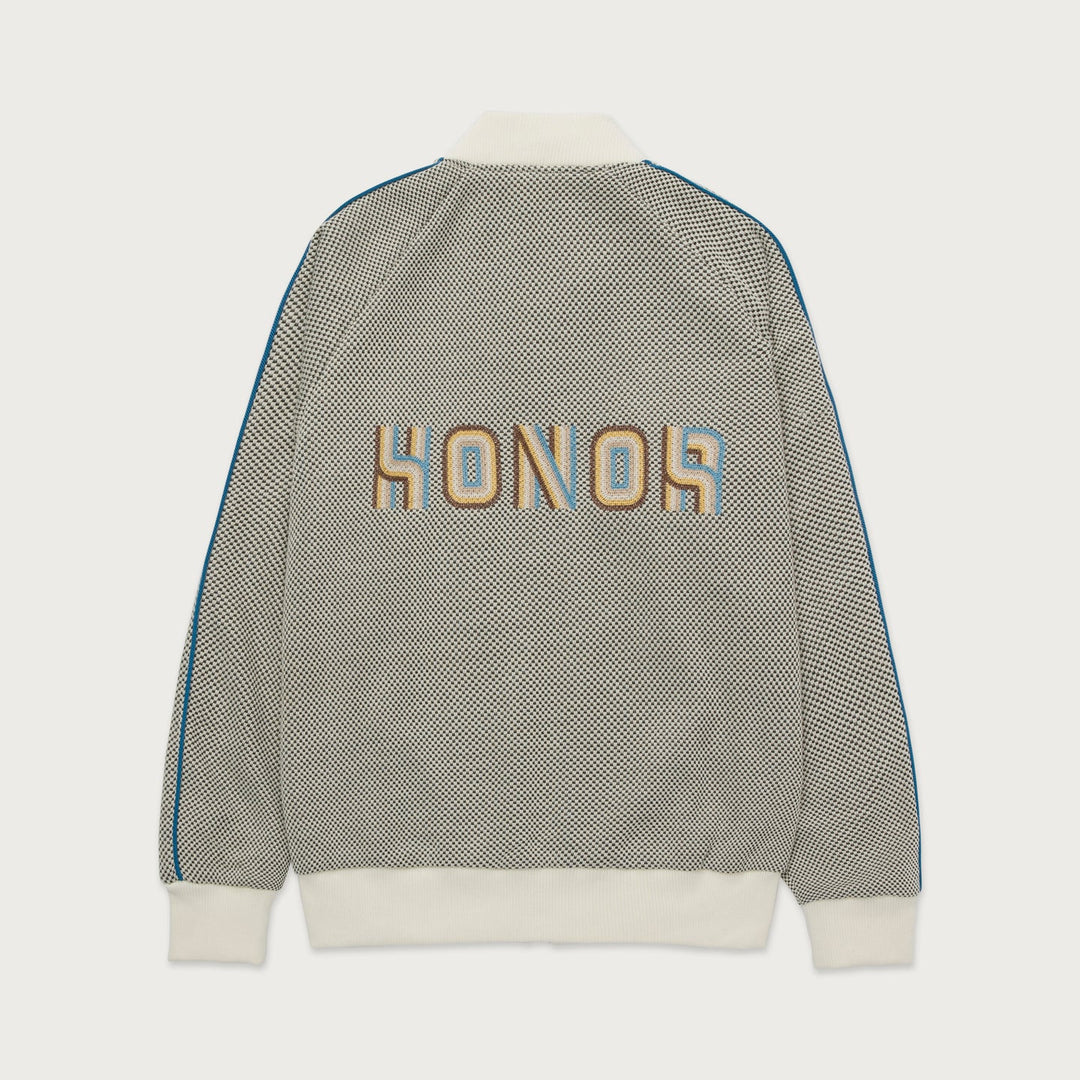 Honor The Gift Novelty Knit Track Jacket - Cream
