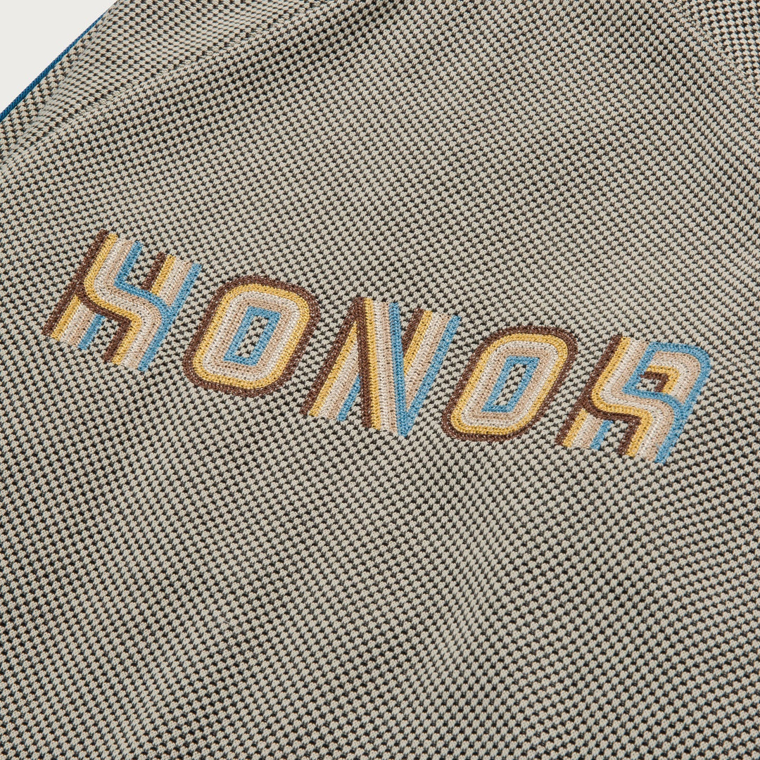 Honor The Gift Novelty Knit Track Jacket - Cream