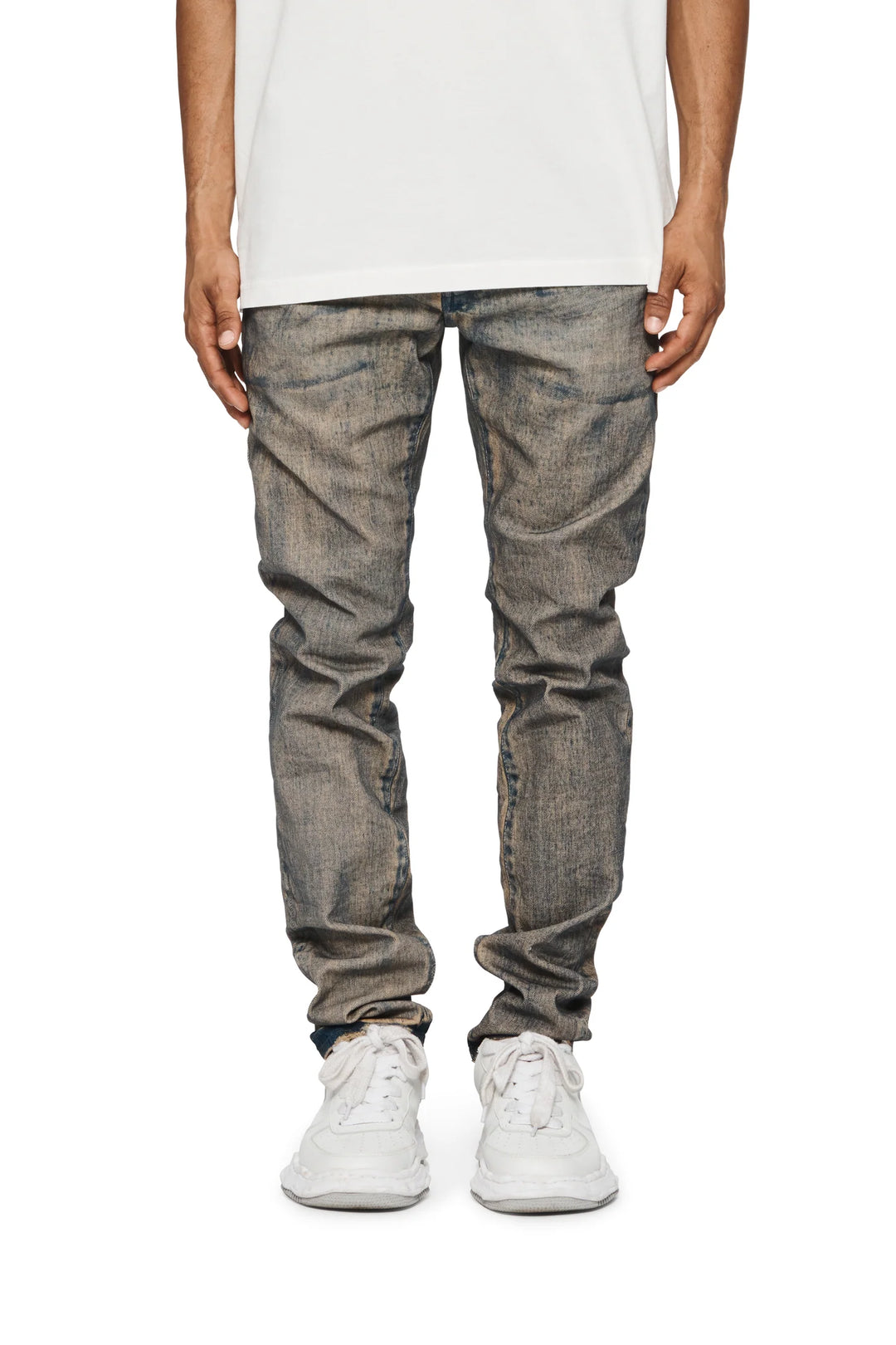 Purple Brand P001 Mid Indigo ASWM224 Antiqued Snow Wash - Mid Indigo