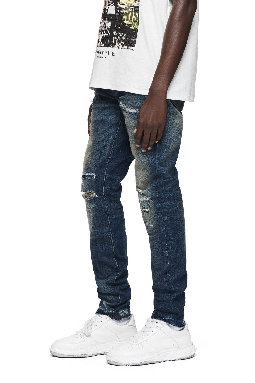 Purple Brand P001 Dark Indigo LDDI324 Light Destroy - Dark Indigo