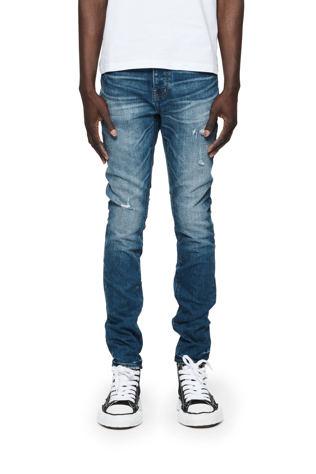 Purple Brand P001 Dark Indigo OYWD124 One Year Worn - Dark Indigo