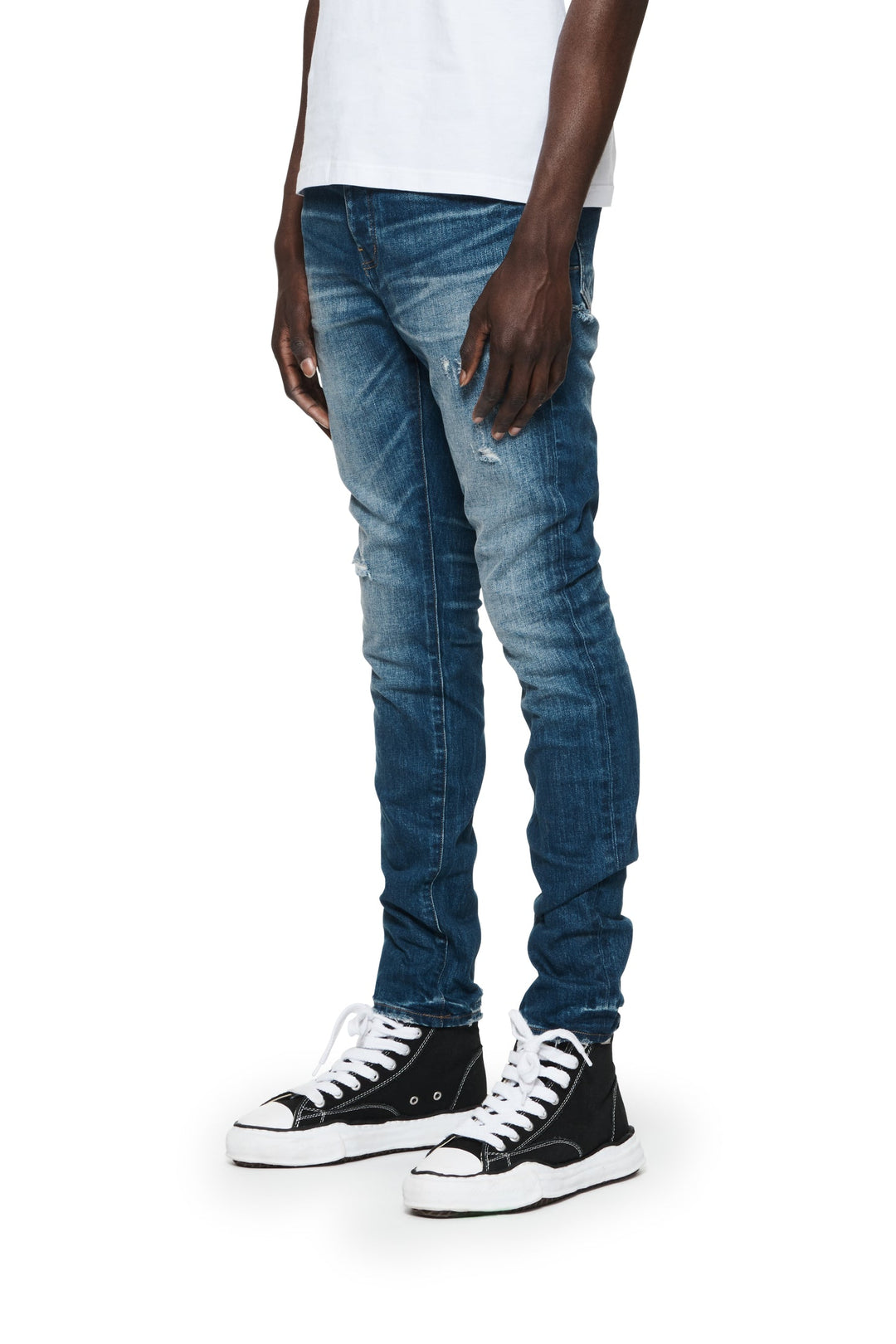 Purple Brand P001 Dark Indigo OYWD124 One Year Worn - Dark Indigo