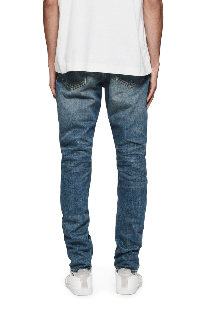Purple Brand P001 Mid Indigo VKMD324 Vintage Knee Blowout - Mid Indigo