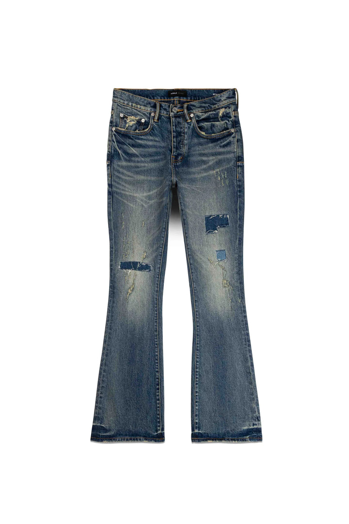 Purple Brand P004 Mid Indigo PRFL224 Patch Repair Flare - Mid Indigo