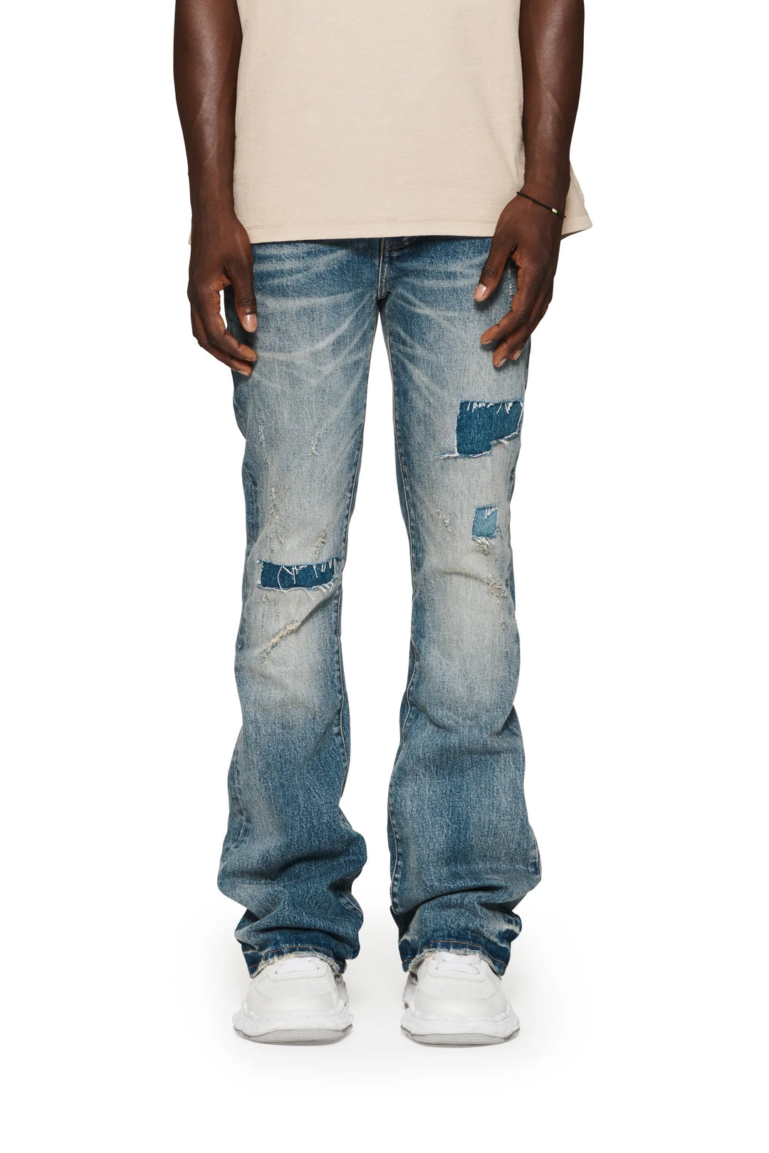 Purple Brand P004 Mid Indigo PRFL224 Patch Repair Flare - Mid Indigo