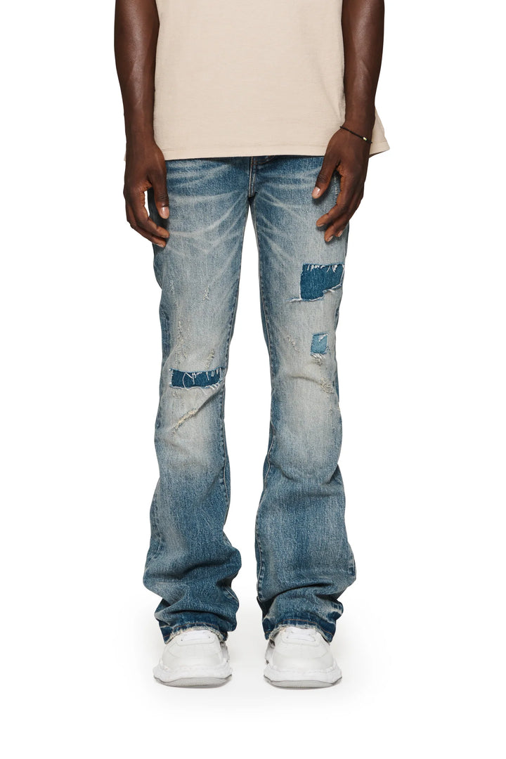 Purple Brand P004 Mid Indigo PRFL224 Patch Repair Flare - Mid Indigo
