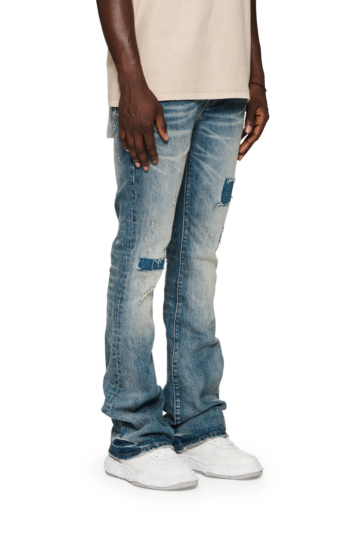 Purple Brand P004 Mid Indigo PRFL224 Patch Repair Flare - Mid Indigo