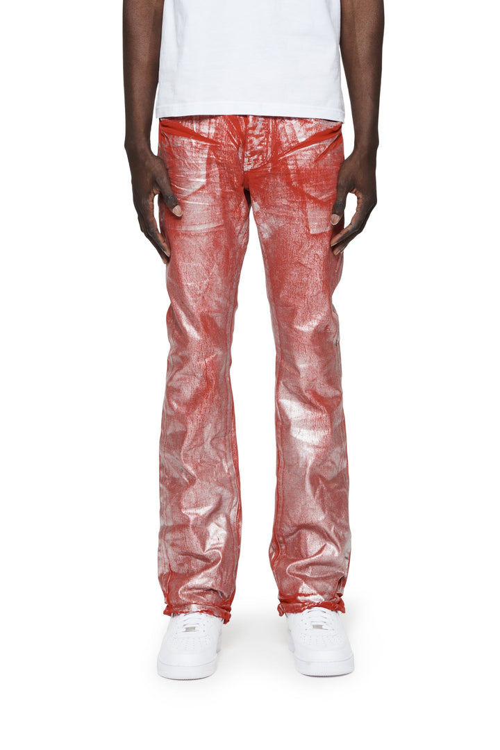 Purple Brand P004 Red SFFR124 Silver Foil Flare - Red