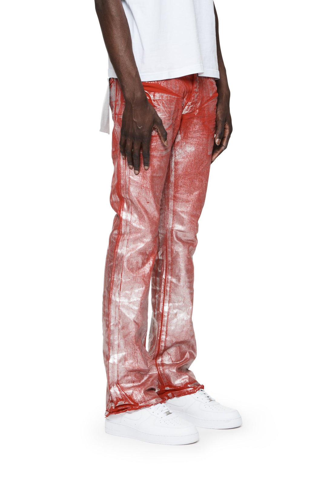 Purple Brand P004 Red SFFR124 Silver Foil Flare - Red