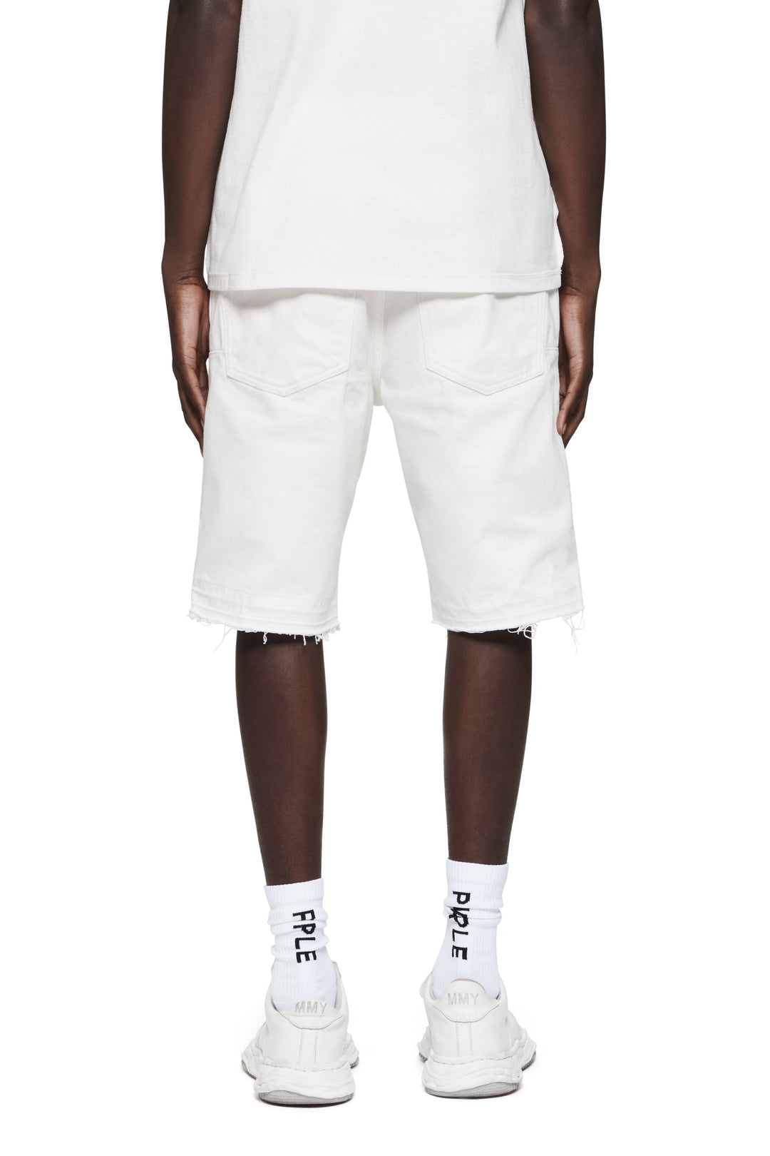 Purple Brand P045 White TSWH324 Tearaway Shorts - White
