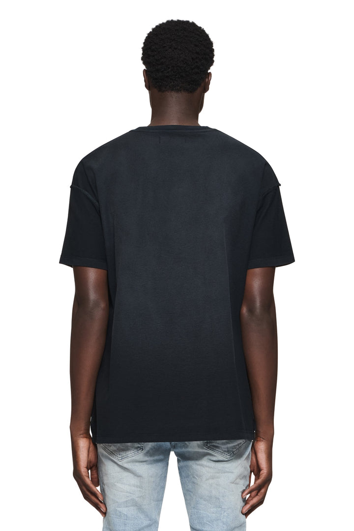 Purple Brand P101 Black JGWB324 Gothic Wordmark Tee - Black