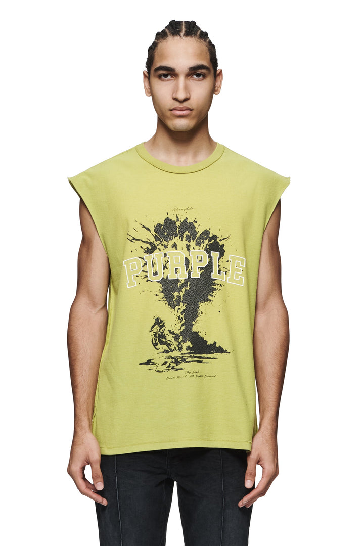Purple Brand P103 Green JSSP324 Sky High Tank Top - Green