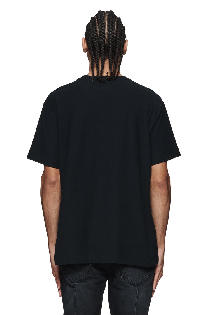 Purple Brand P104 Black JGBB324 Gothic Wordmark Tee - Black