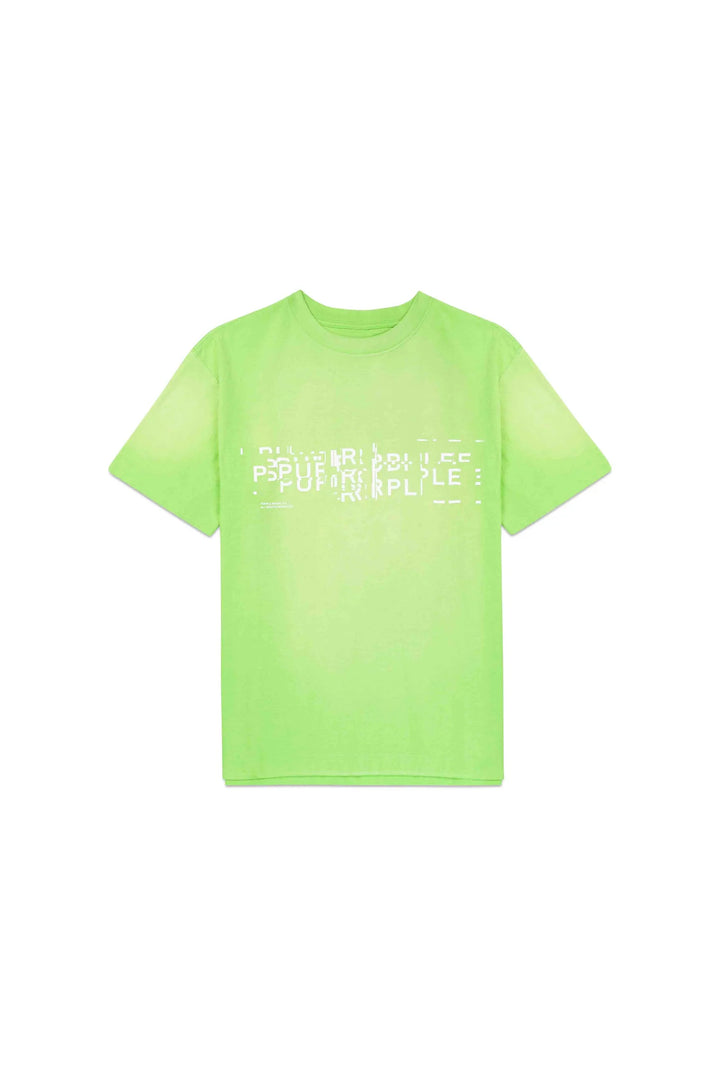 Purple Brand P104 Green JGFG224 Glitch T-Shirt - Green