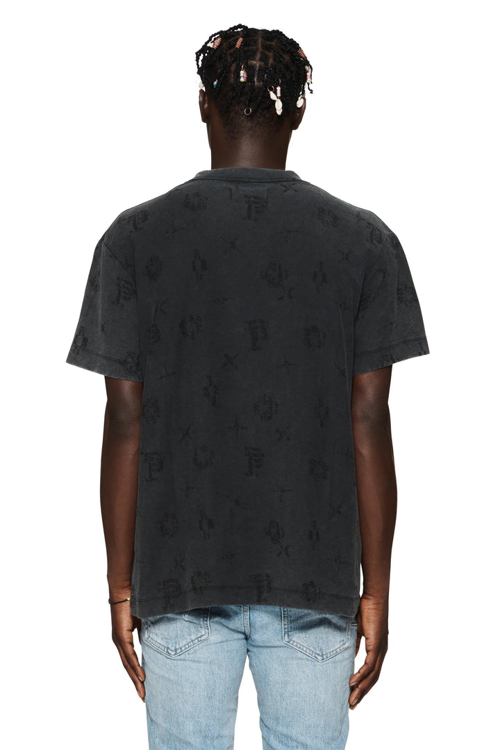 Purple Brand P104 Black JMBW224 Type Monogram T-Shirt - Black