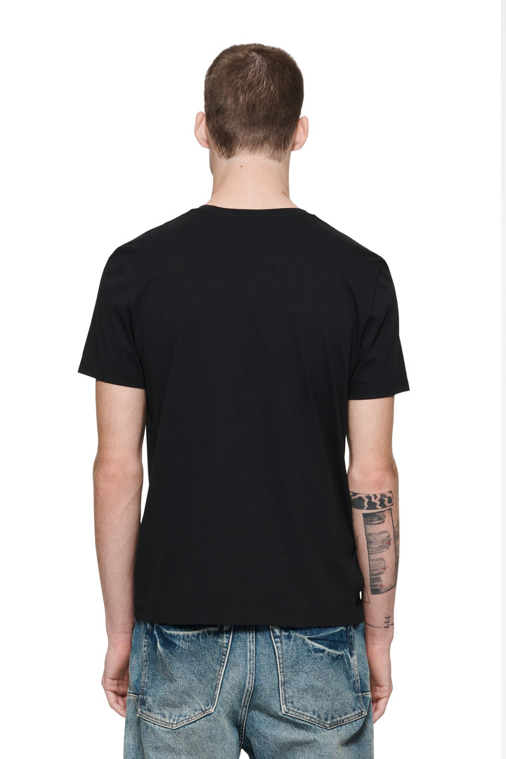 Purple Brand P104 Relaxed Fit Tee - Black Textured Jersey SS Tee