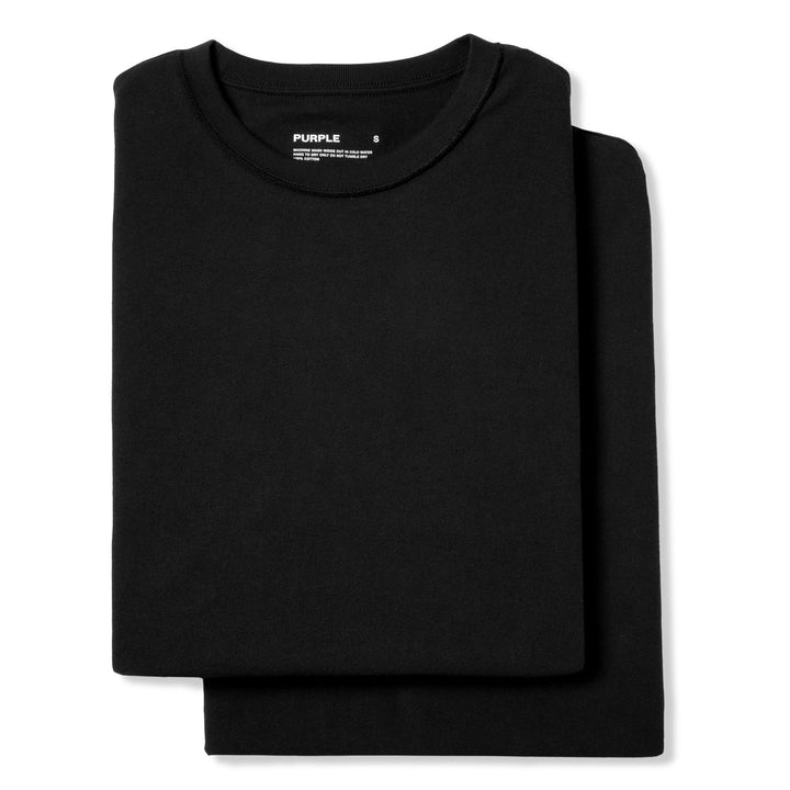 Purple Brand Inside Out Jersey Tee Pre Pack of 2 - Black